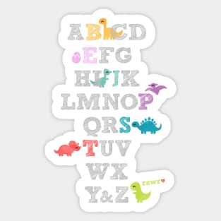 Dino ABCs Sticker